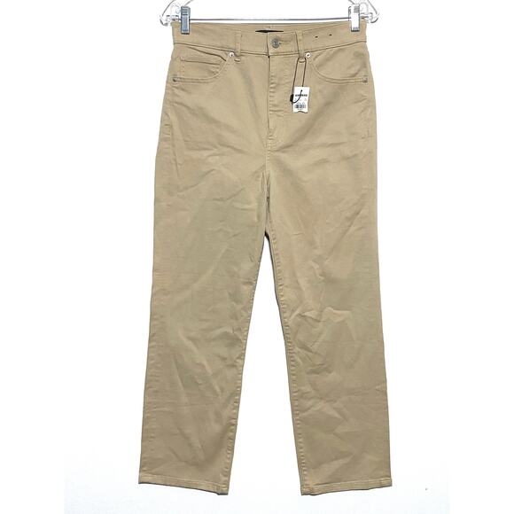 Express Straight Super High Rise Pants Chinos Women 6R Preppy Casual Stretch NWT - Picture 1 of 9